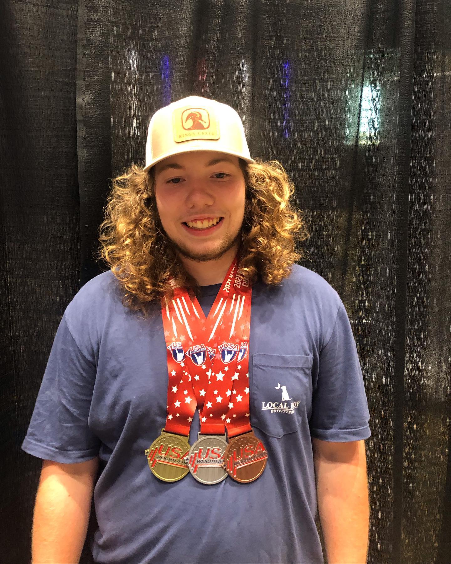Ian Graham, a 17-year-old Beaufort native, won gold in the Clean & Jerk (131 kg), bronze in the Snatch (107 kg) and silver Overall (238 kg) – all personal records – in the 102-kilogram weight class of the Youth National Championships this week in Detroit.