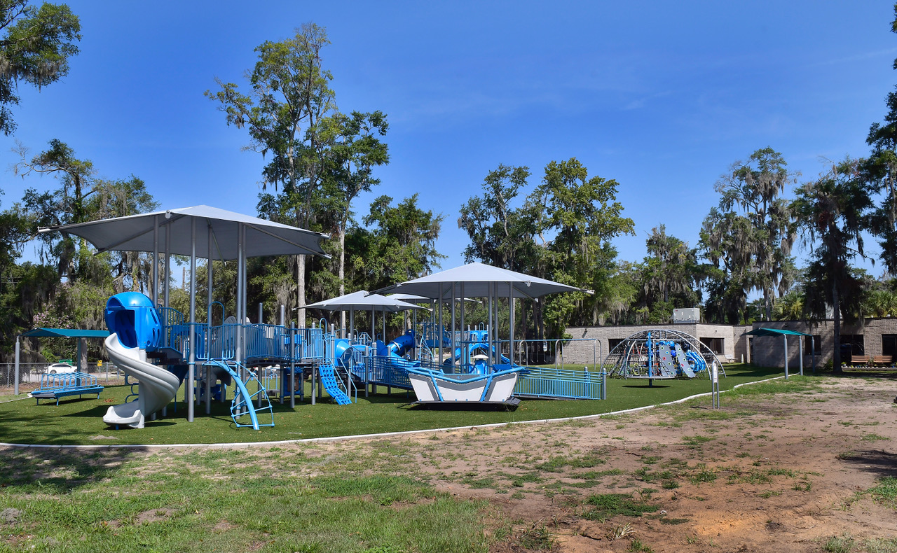 The Port Royal Community Center’s new inclusive playground at Richmond Avenue and 16th Street. Bob Sofaly/The Island News