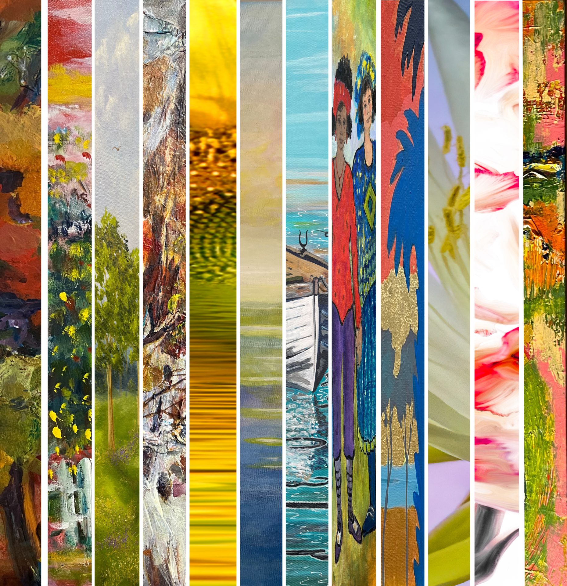 A composite of may pieces which may be on display at the Beaufort Art Association Gallery’s all-member display this fall. Submitted photo