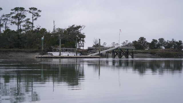 There is only one dock on St. Phillips Island. Amber Hewitt/The Island News