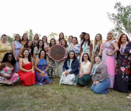 Members of the Junior Service League of Beaufort and potential recruits pose for a photo during the Junior Service League of Beaufort Recruitment Soirée held at Marker 244 in Port Royal on Thursday, April 23, 2026. Amber Hewitt/The Island News