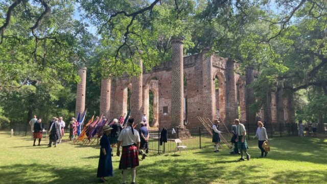 Kirkin' O' The TartansThe Savannah Pipes and Drums play during the Kirkin' O' The Tartans in the ruins of the Old Sheldon Church in Yemassee on Saturday, April 17, 2026. Photos courtesy of The Savannah Pipes and Drums