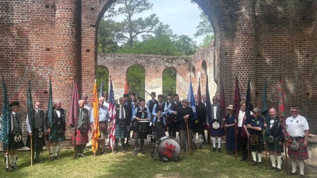 Kirkin' O' The TartansThe Savannah Pipes and Drums play during the Kirkin' O' The Tartans in the ruins of the Old Sheldon Church in Yemassee on Saturday, April 17, 2026. Photos courtesy of The Savannah Pipes and Drums