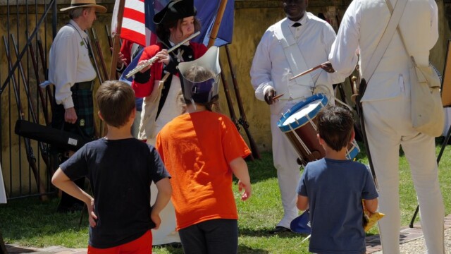 At the Beaufort History Museum’s Family Day on Saturday, April 11, 2026, at the Beaufort Arsenal, visitors stepped into the 18th century during a public program featuring interactive demonstrations, battlefield simulations, live cannon fire and the immersive film “Beaufort on the Brink of Revolution.” Asa Aarons Smith/The Island News