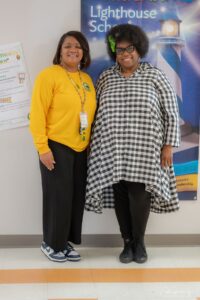 St. Helena Elementary School Principal Constance Goodwine-Lewis and Gwen Yvette. Submitted photo