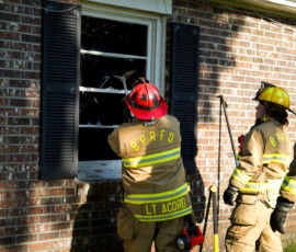 Firefighters from around northern Beaufort County participate in hands-on training on Thursday, Aug. 20, 2020, at Sea Island Apartments on Ribaut Road in Port Royal. Amber Hewitt/The Island News